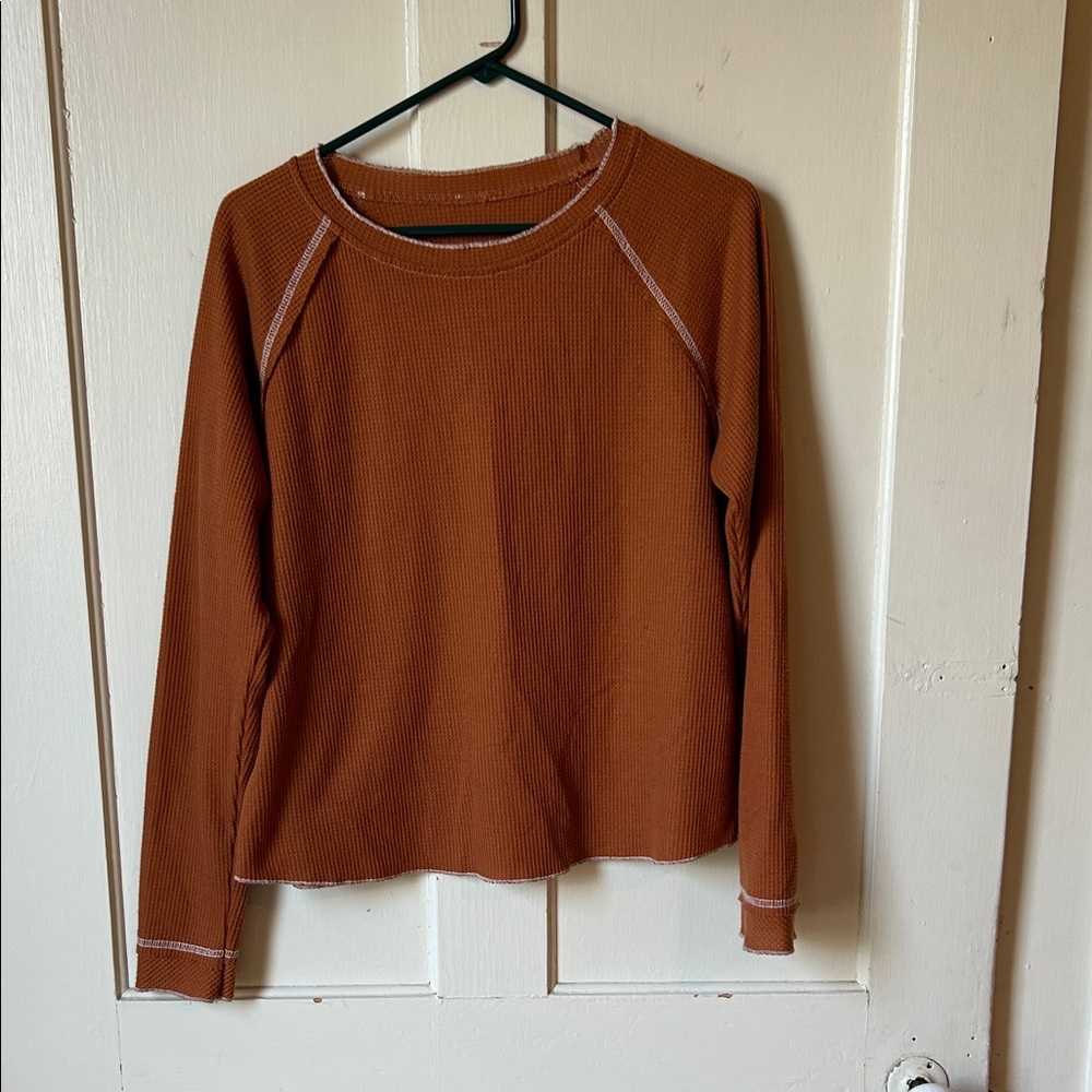 Women's Rust Long Sleeve Top